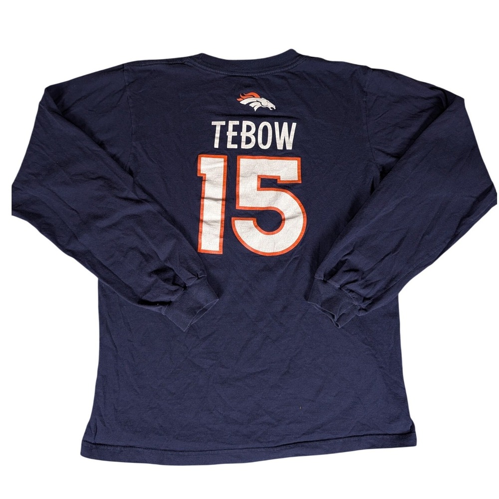 Denver Broncos Tim Tebow 15 Long Sleeve Men's Medium NFL Apparel Mr‎ Tebow - M